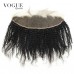 Natural Curl 13x4 Lace Frontal Closure With Baby Hair,Natural Color